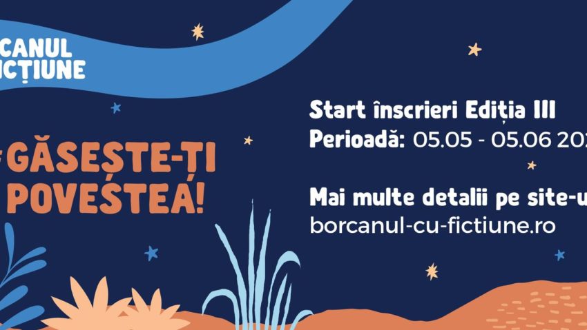 Start înscrieri în tabăra-concurs de scenarii Borcanul cu Ficțiune!