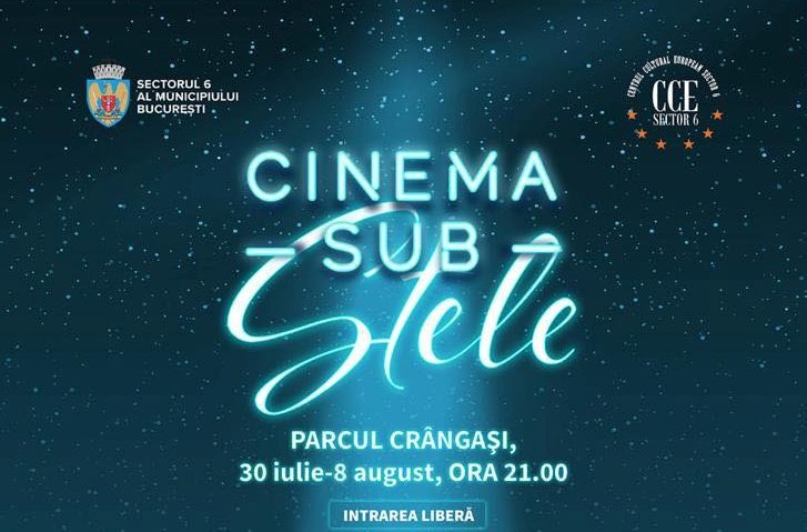 „Cinema sub stele”, continuă cu proiecții de film în Parcul Crângași!