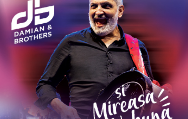 Concertul “Damian Drăghici & Brothers şi Mireasa Nebună”, pe 30 august, la Grădina de Vară Herăstrău