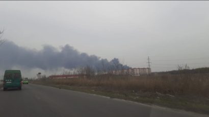 Incendiu la REMAT Glina