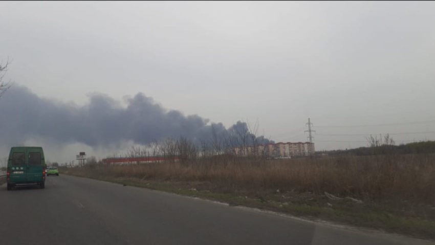 Incendiu la REMAT Glina