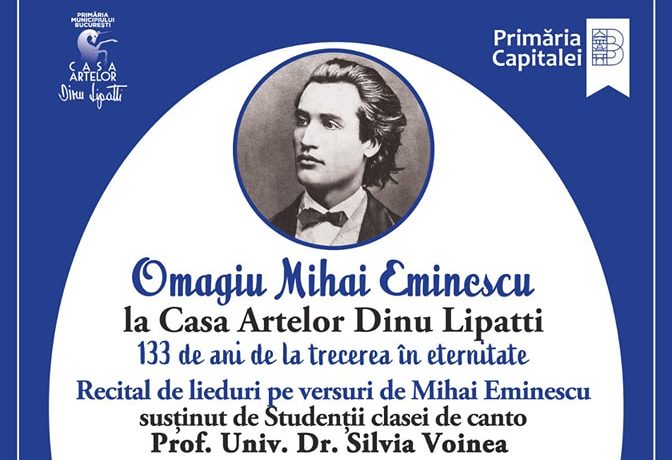 Omagiu Mihai Eminescu la Casa Artelor „Dinu Lipatti”!