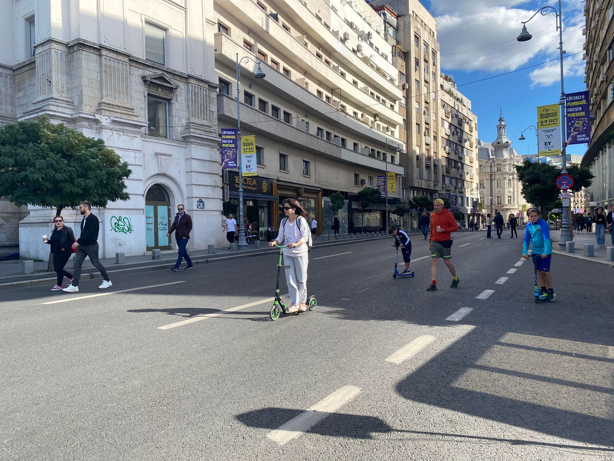 Circulația a fost oprită pe Calea Victoriei