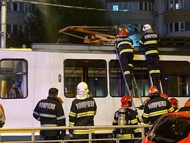 Tramvaie blocate în Capitală