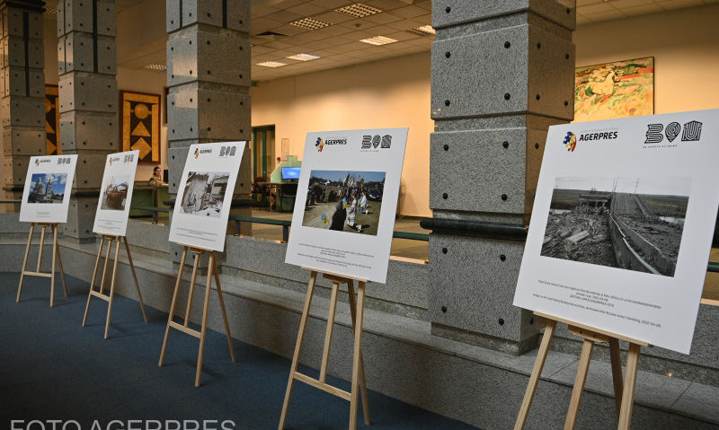 “Ucraina – un an de război” – expoziție de fotografii AGERPRES la BCU