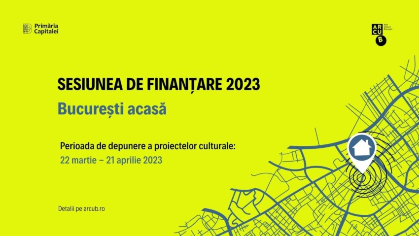Proiectele culturale pentru oraş pot fi înscrise până la 21 aprilie în programul de finanţare nerambursabilă “Bucureşti acasă” 2023
