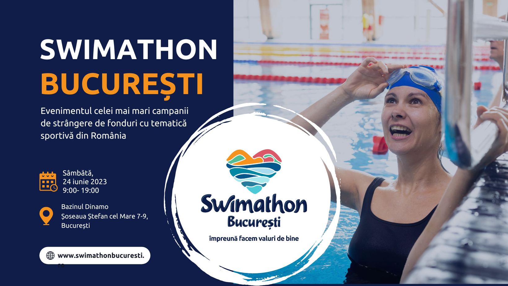 Hai la Swimathon București pe 24 iunie