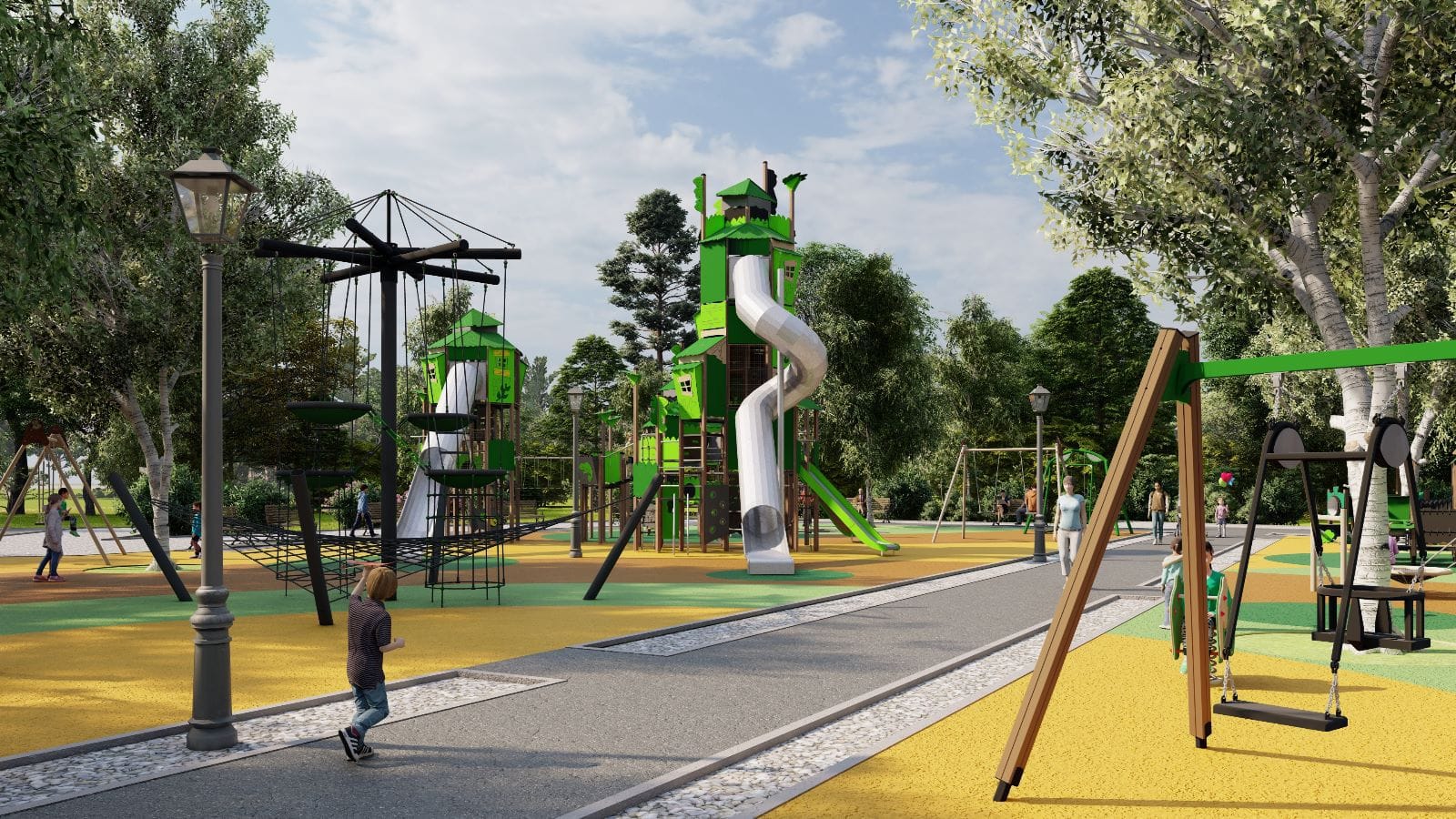 Se reabilitează locurile de joacă din Cişmigiu