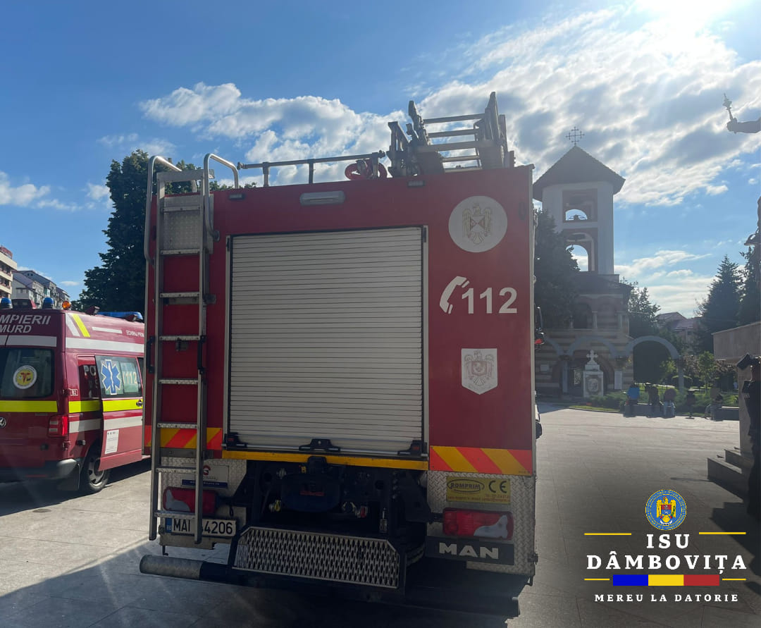 ISU Dâmboviţa: Intervenţia în cazul exploziilor de la Crevedia – finalizată