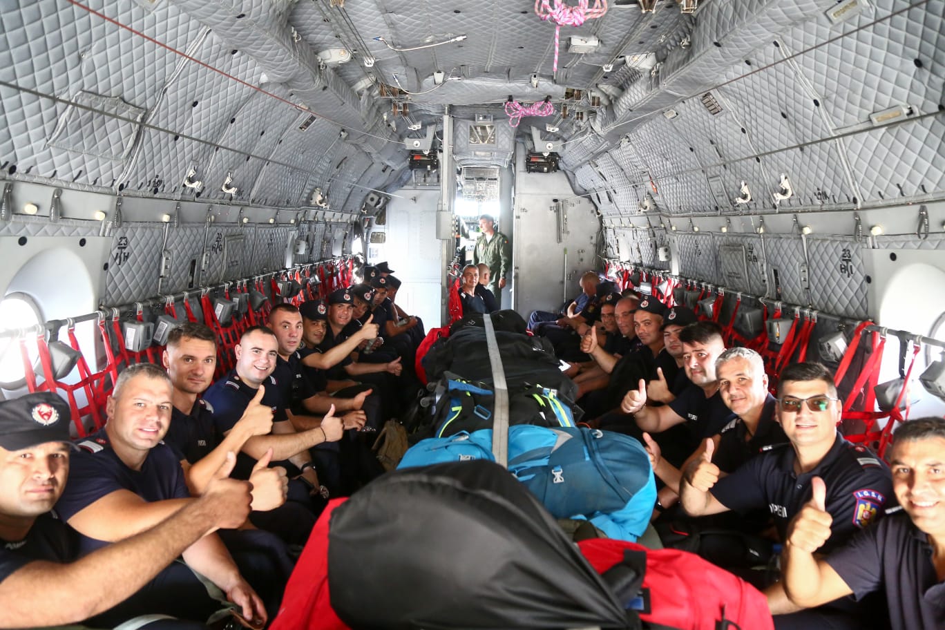 România a trimis în Grecia un nou modul specializat de stins incendii de pădure