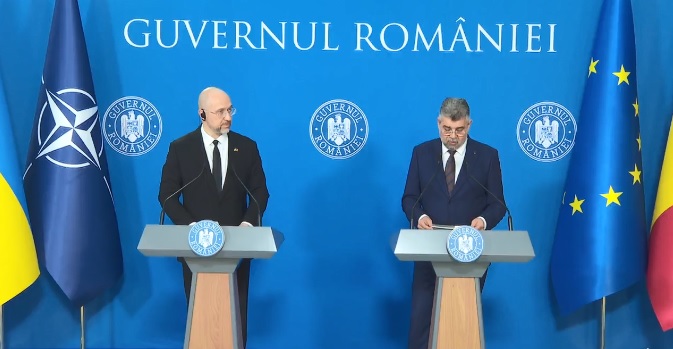 Marcel Ciolacu şi Denis Şmîhal au semnat o declaraţie privind tranzitul mărfurilor