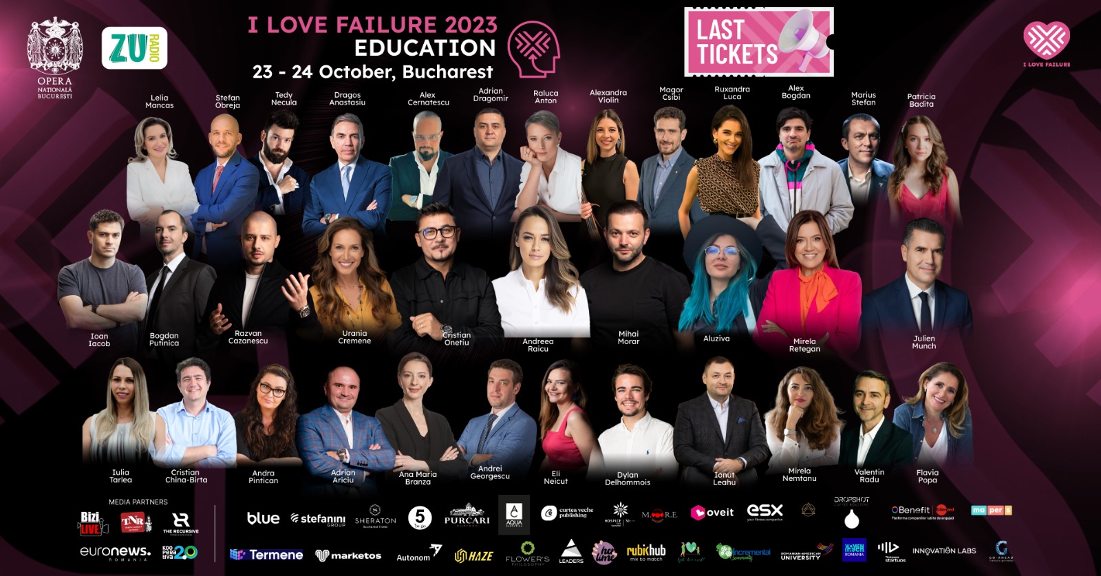 “I Love Failure 2023 – education” sau nu te teme de eșec!