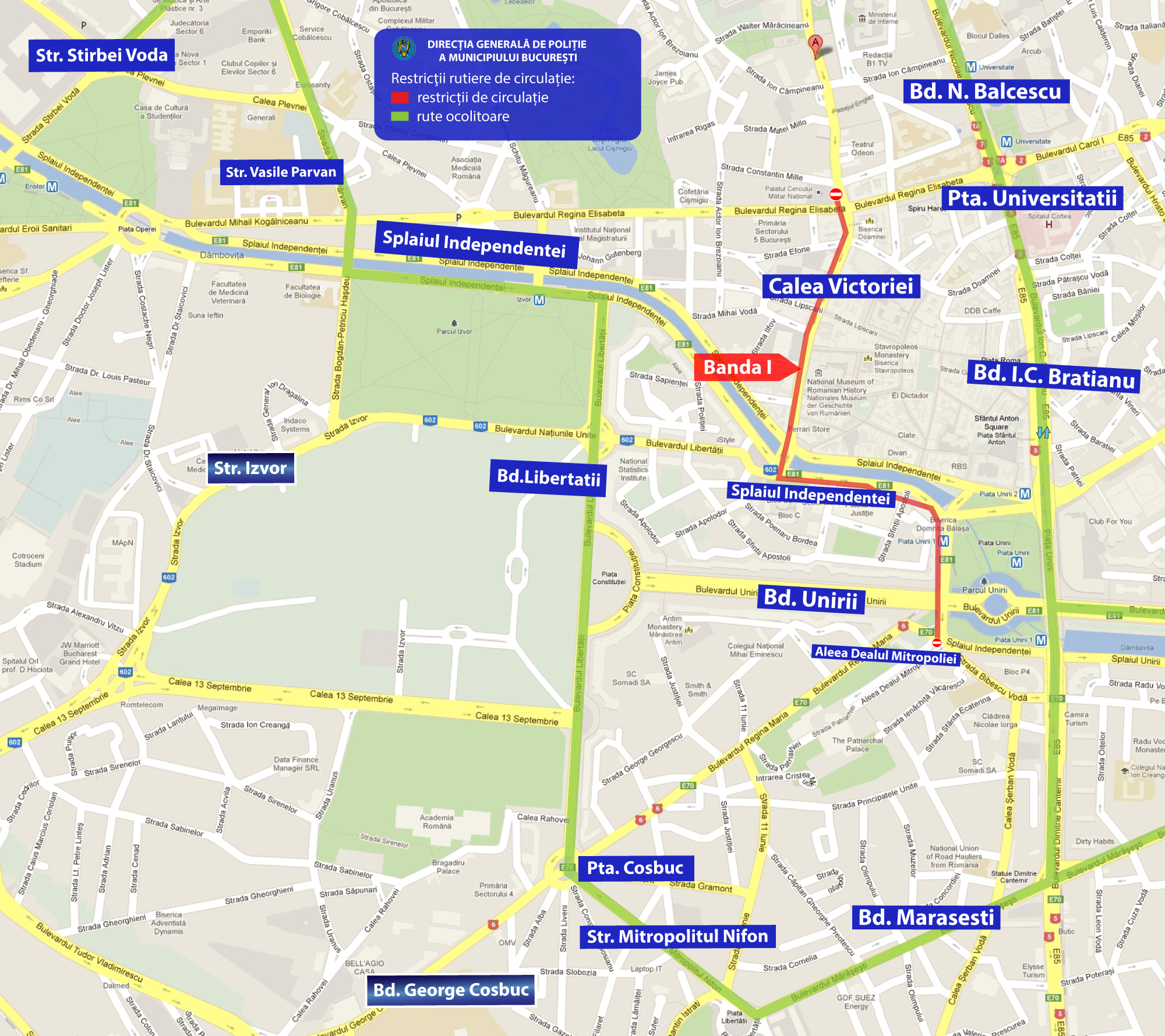 Două adunări publice, sambătă, în Municipiul București