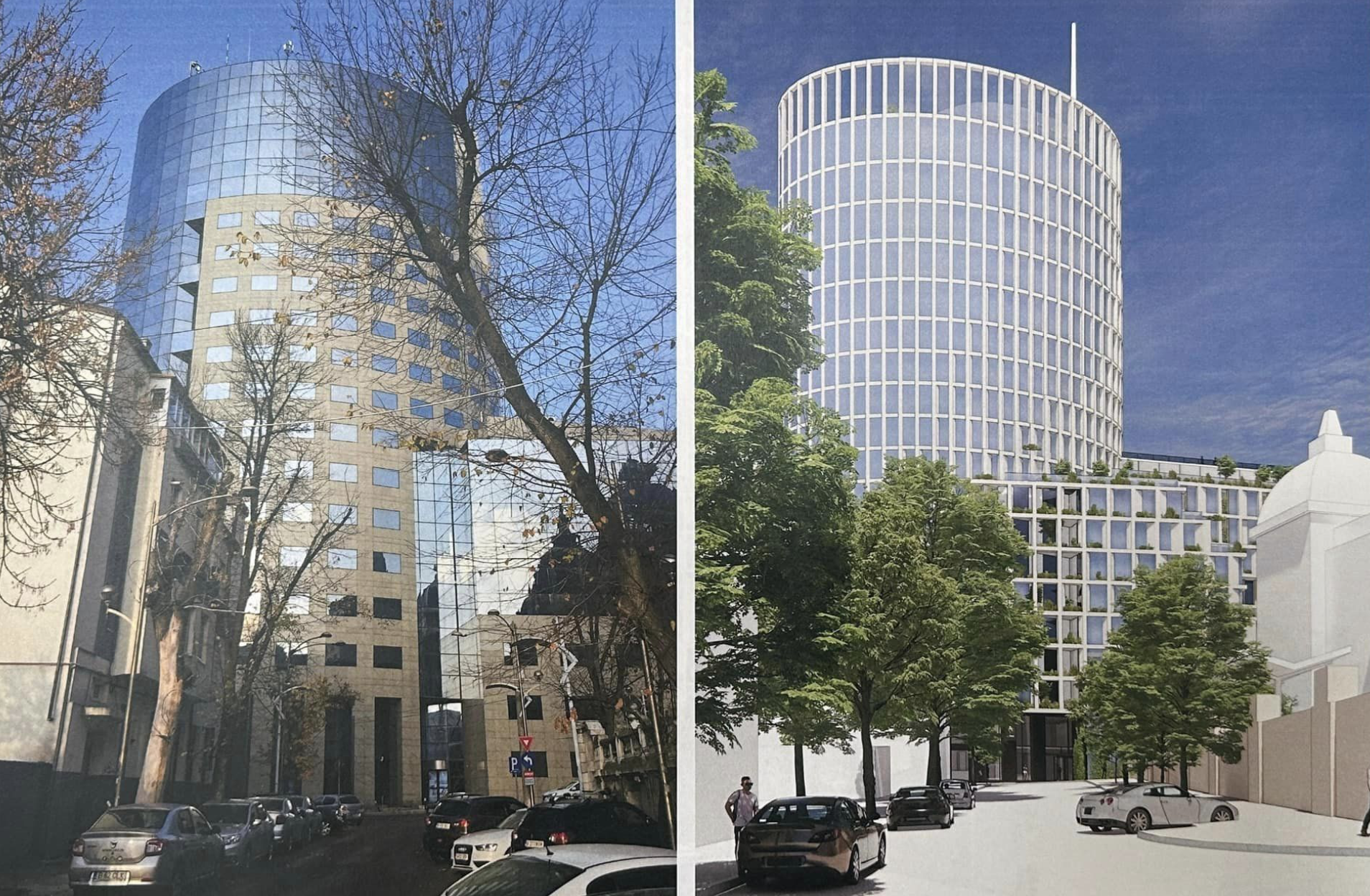 Au fost autorizate lucrările de reconfigurare la clădirea Bucharest Financial Plaza