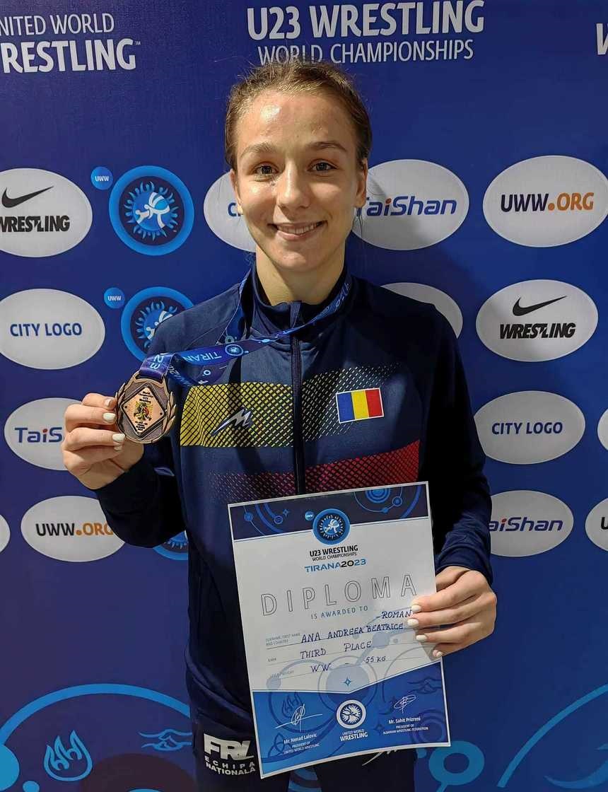 Campionatul Mondial de Seniori U23 – Ana Andreea Beatrice, medalie de bronz, la lupte