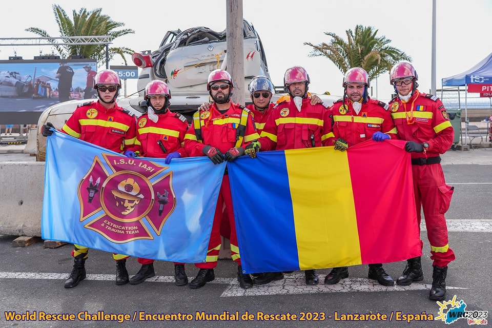 România, locul trei la Competiția Mondială World Rescue Challenge, proba „descarcerare – scenariu complex”