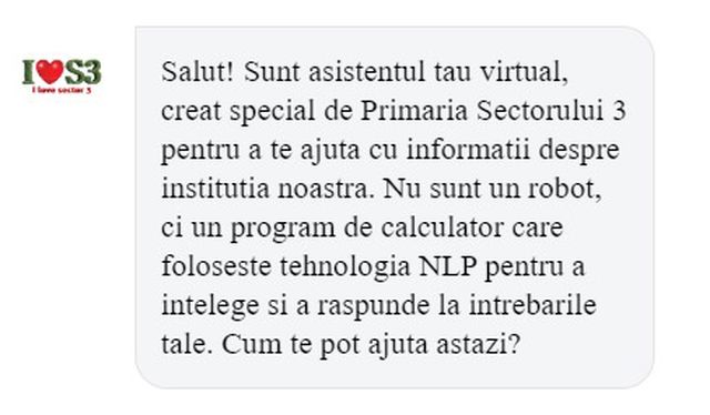 Primăria Sector 3 anunță un sistem de chat dotat cu inteligență artificială