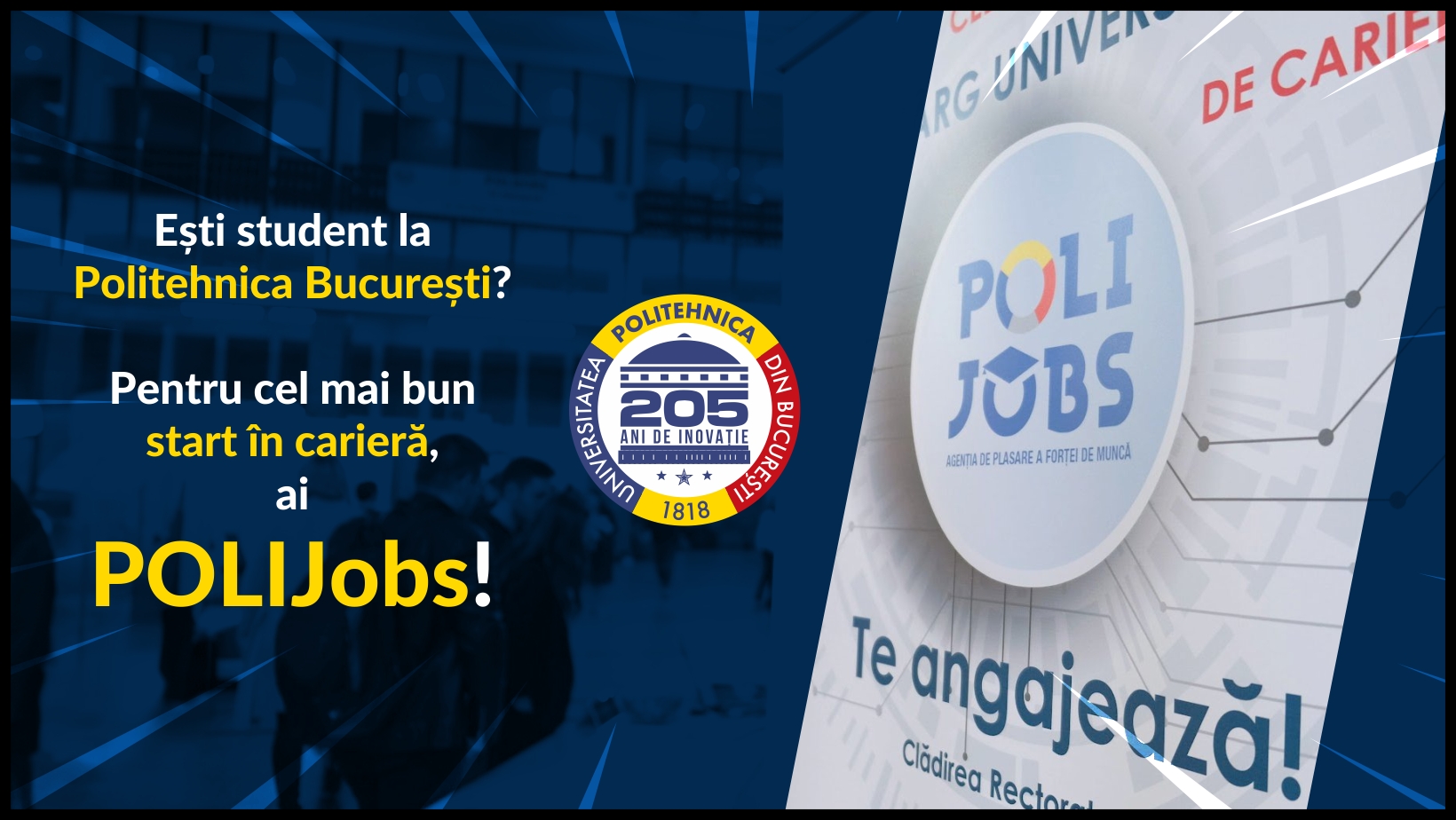 POLIJobs 2023 – peste 80 de companii vin la Universitatea Politehnica București pe 15 şi 16 noiembrie