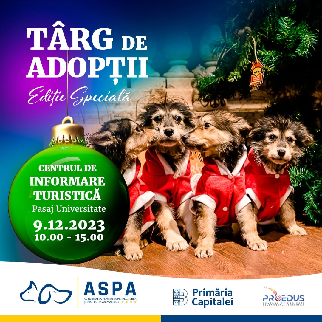 ASPA anunță utimul targ de adoptii din acest an!