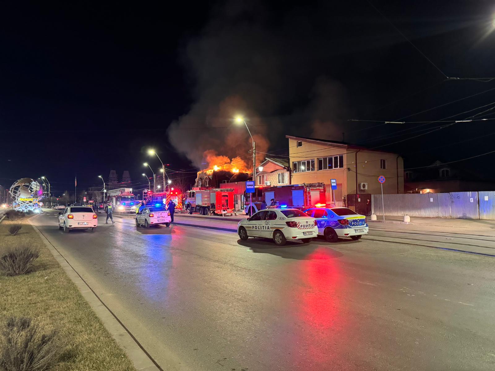 Incendiu pe sos. Giurgiului