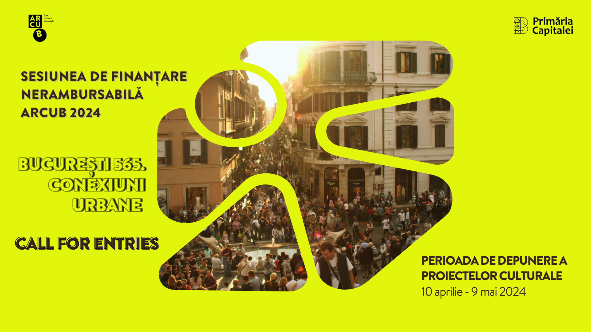 ARCUB lansează apelul de proiecte culturale în cadrul sesiunii de finanțare nerambursabilă „BUCUREȘTI 565. CONEXIUNI URBANE” 2024
