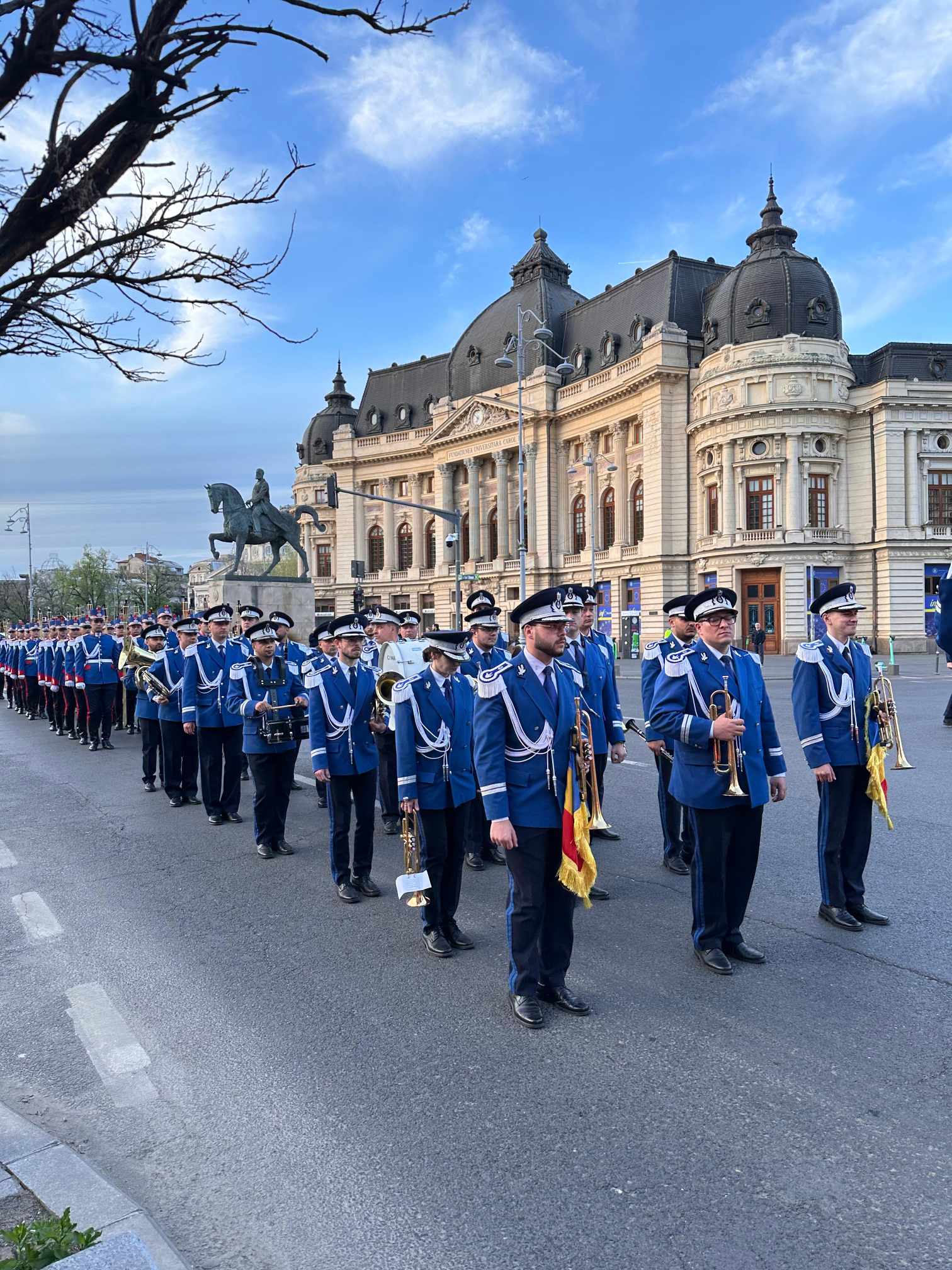 Ceremonie pe străzile Capitalei, de Ziua Jandarmeriei