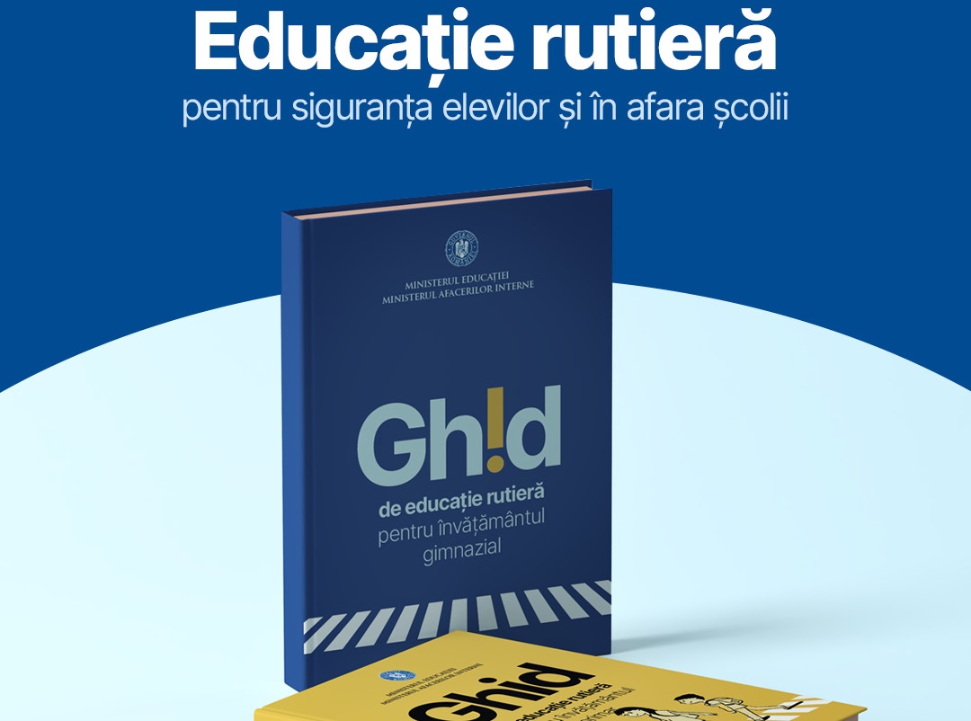 Au fost publicate trei ghiduri de educație rutieră dedicate învăţământului primar, gimnazial şi liceal