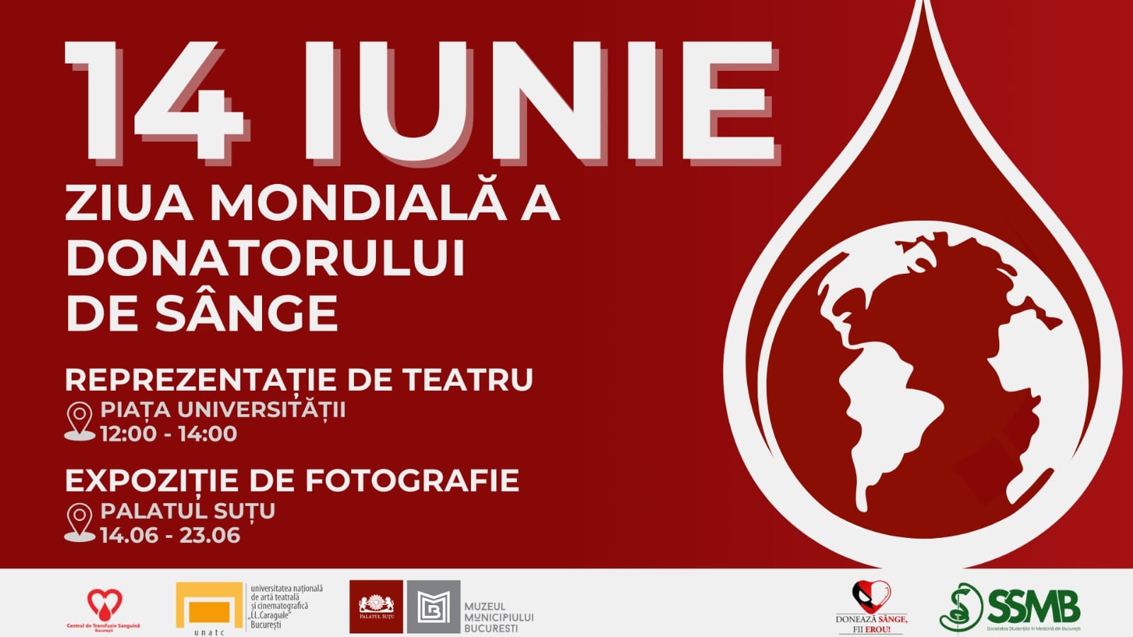 14 iunie – Ziua Mondială a Donatorului de Sânge