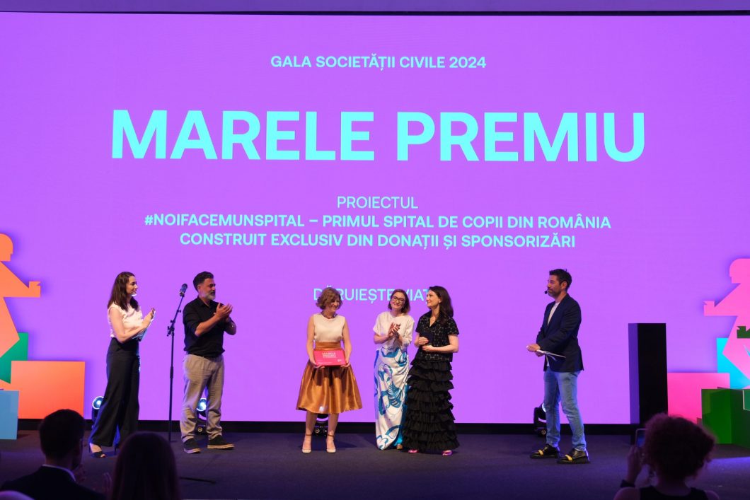 #NoiFacemUnSpital câștigă marele premiu al Galei Societății Civile 2024
