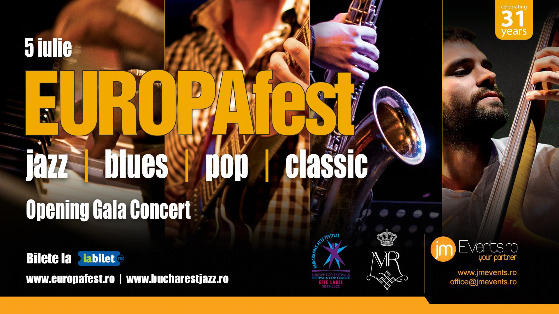 EUROPAfest 2024 are un nou imn, compus de multiplu laureat al scenelor de jazz Luca Aletta