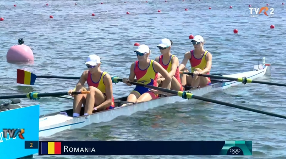 JO 2024 – canotaj: Echipajul de patru rame feminin s-a calificat în finală