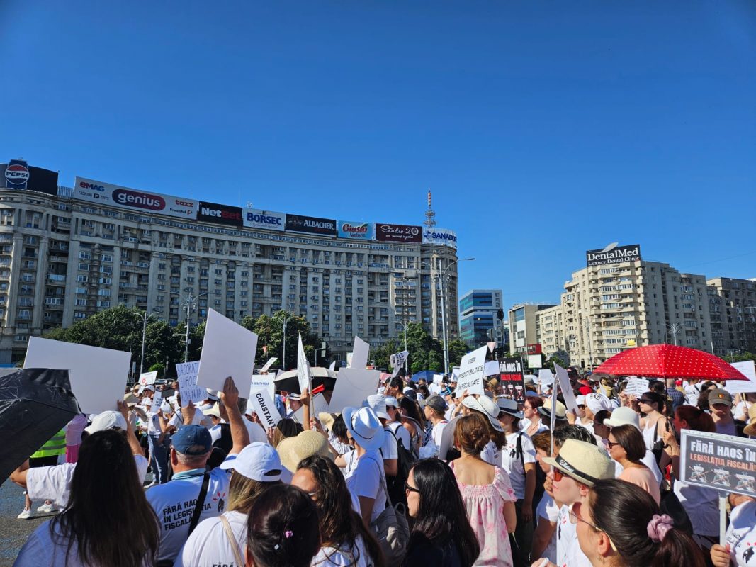 Protest la Guvern împotriva schimbărilor fiscale