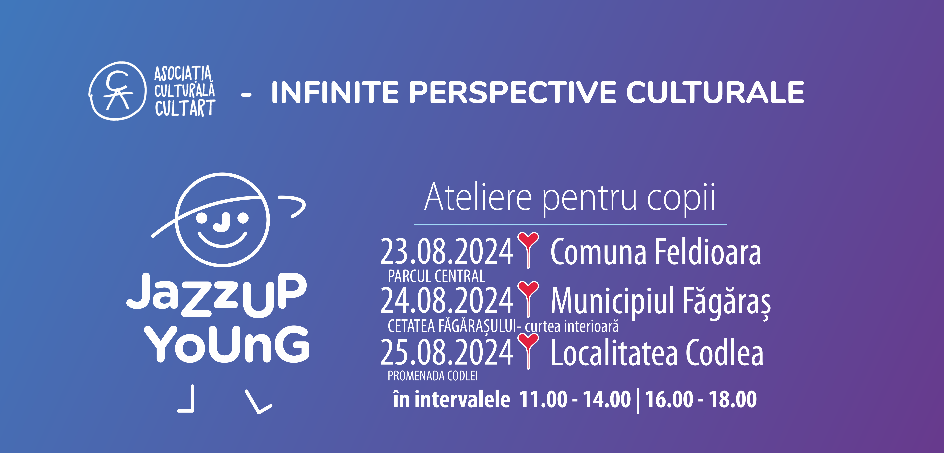 JazzUP Young On Tour Brașov: educație muzicală și artistică, gratuită, pentru copiii din Feldioara, Făgăraș și Codlea