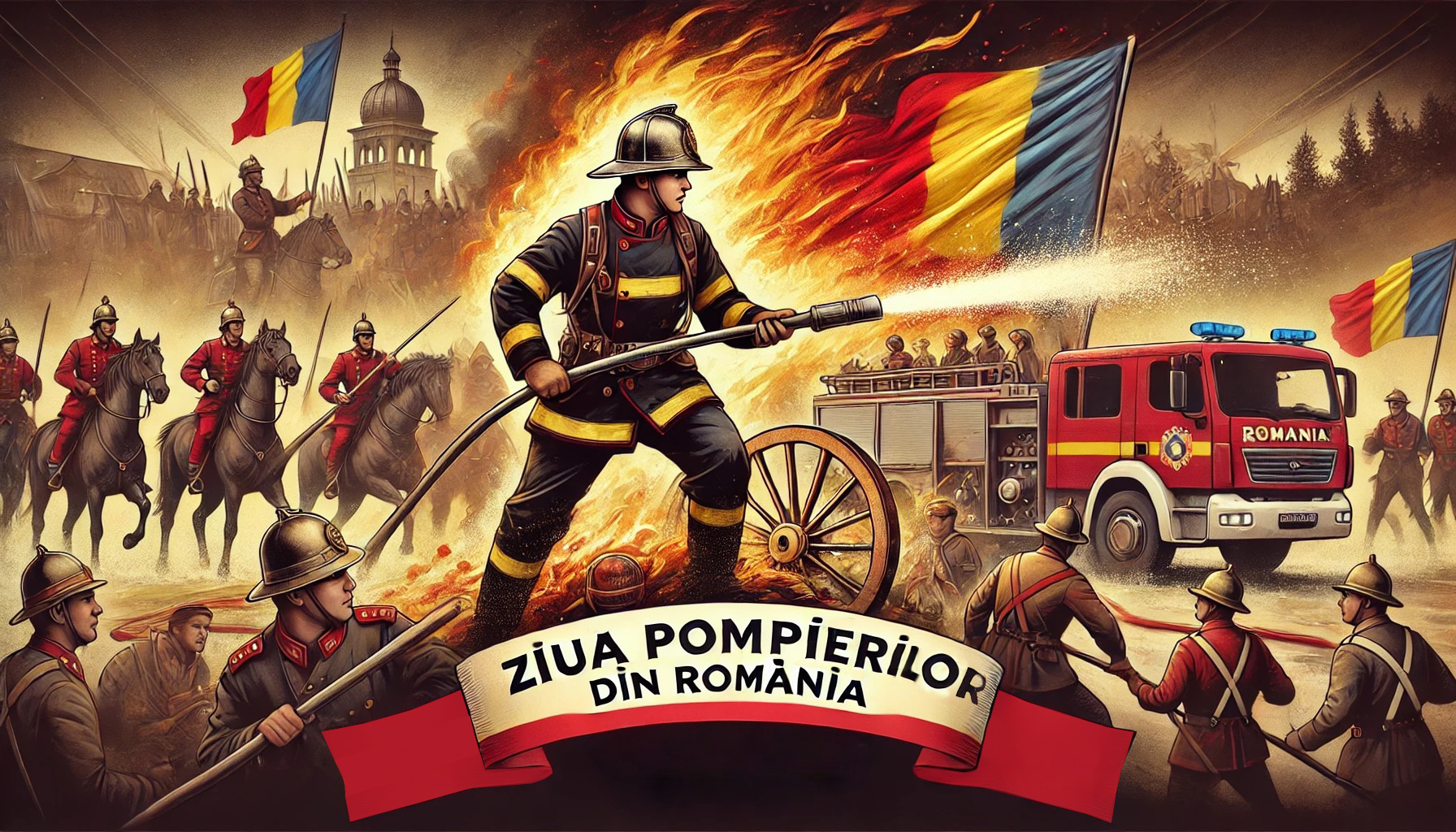 Ziua Pompierilor, Manifestări în Capitală – depuneri de coroane şi inaugurarea Muzeului Naţional al Pompierilor