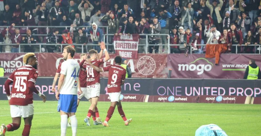 Rapid ”se dezlănțuie” pe teren propriu contra Farului condus de Gheorghe Hagi: Njie și Boupendza au debutat cu ”dreptul”, iar bucureștenii capătă o ”gură de oxigen”