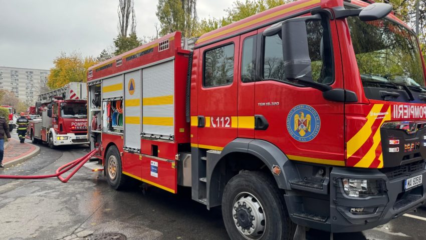 UPDATE: Incendiu la subsolul unui clădiri din Calea Plevnei!