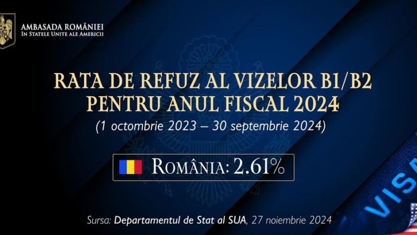 Ambasada SUA: Suntem optimişti privind o decizie favorabilă de a include România în Visa Waiver