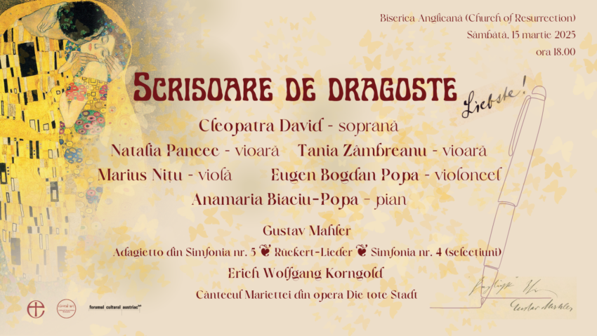 “Scrisoare de dragoste”, concert extraordinar la Biserica Anglicană din București