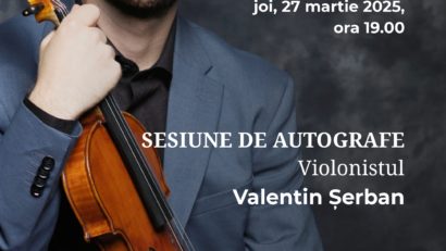 Autografe cu violonistul Valentin Şerban la Ateneul Român