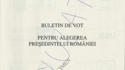 BEC face cunoscut felul in care vor arata buletinele de vot pentru primul tur de scrutin