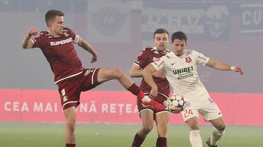 Rapidiștii ratează ocazia de a se „apropia virtual” la două puncte de liderul FCSB, după înjumătățirea punctelor, odată cu intrarea în play-off: lovitura din ultimul minut primită de „giuleșteni” la Sibiu a făcut ca FC Hermannstadt să devină o „sperietoare” pe teren propriu în Superligă Rapidiștii ratează ocazia de a se „apropia virtual” la două puncte de liderul FCSB, după înjumătățirea punctelor, odată cu intrarea în play-off: lovitura din ultimul minut primită de „giuleșteni” la Sibiu a făcut ca FC Hermannstadt să devină o „sperietoare” pe teren propriu în Superligă