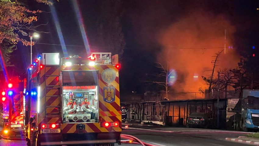 Incendiu, produs la un restaurant, situat pe Șoseaua Andronache, Voluntari
