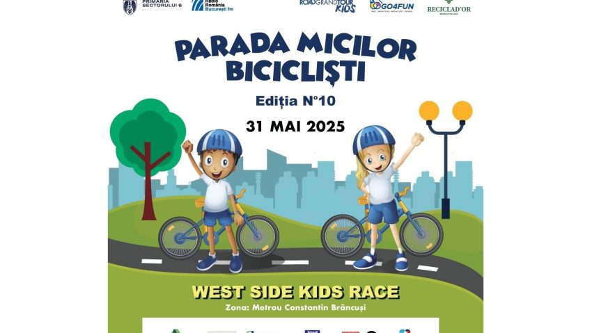 Parada Micilor Bicicliști - West Side Kids Race – cea mai mare paradă urbană pentru micii bicicliști. vorbim despre educație rutieră, reciclare creativă și ce înseamnă un eveniment dedicat cu adevărat copiilor, cu Mihai și Ioana Deneș de la Go4Fun România, invitații lui Răzvan Ursuleanu #ÎnComunitate.