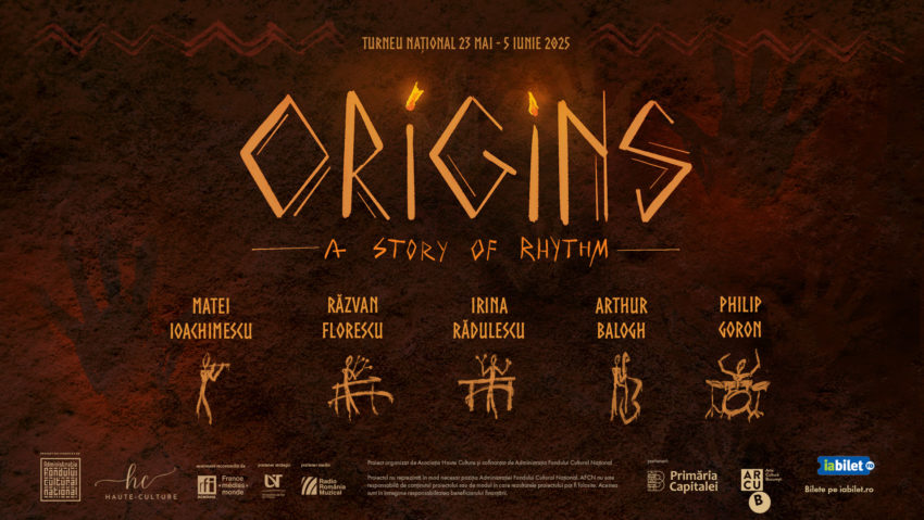 Călătorie muzicală pe patru continente: concertul ORIGINS – A Story of Rhythm, pe 28 mai, la Sala Mare – ARCUB