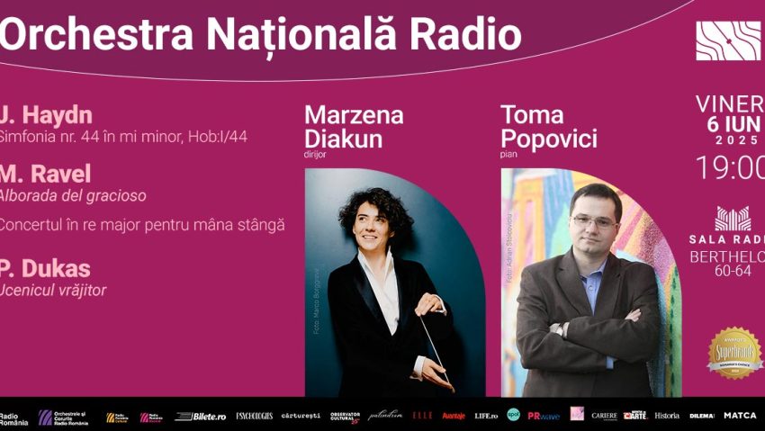 Radio România 150 de ani de la naşterea lui Ravel, concert dirijat de Marzena Diakun