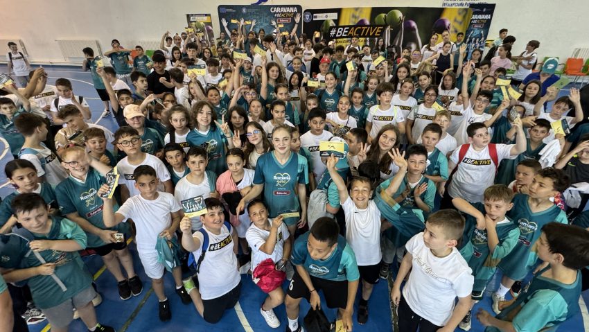 Caravana BeActive a ajuns la Constanța: 300 de copii au făcut mișcare alături de campioana europeană Sabrina Voinea