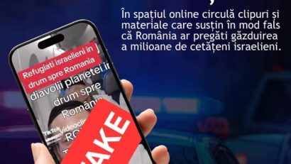 DNSC avertizează asupra unor informaţii false privind găzduirea de către România a milioane de cetăţeni israelieni
