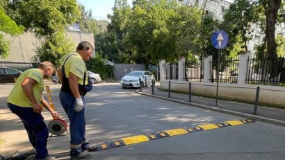 Sector 6: se montează noi limitatoare de viteză