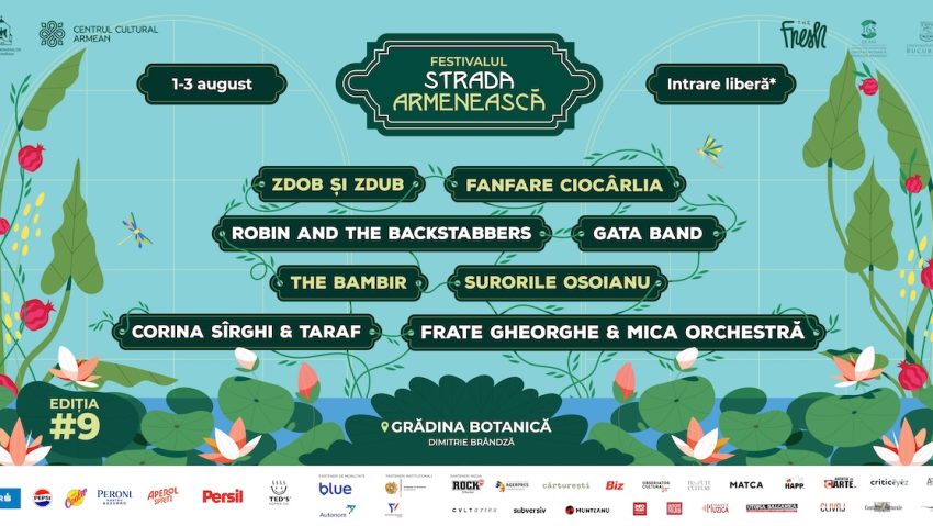 Festivalul Strada Armenească, 1-3 august: trei zile de muzică live, dialoguri culturale și identitate a diasporei armene în Grădina Botanică