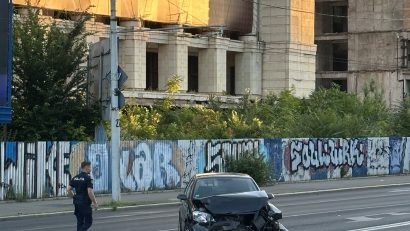 Accident in centrul Capitalei